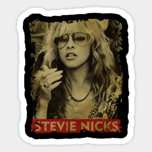 TEXTURE ART- Stevie Nicks - RETRO STYLE 1 Sticker